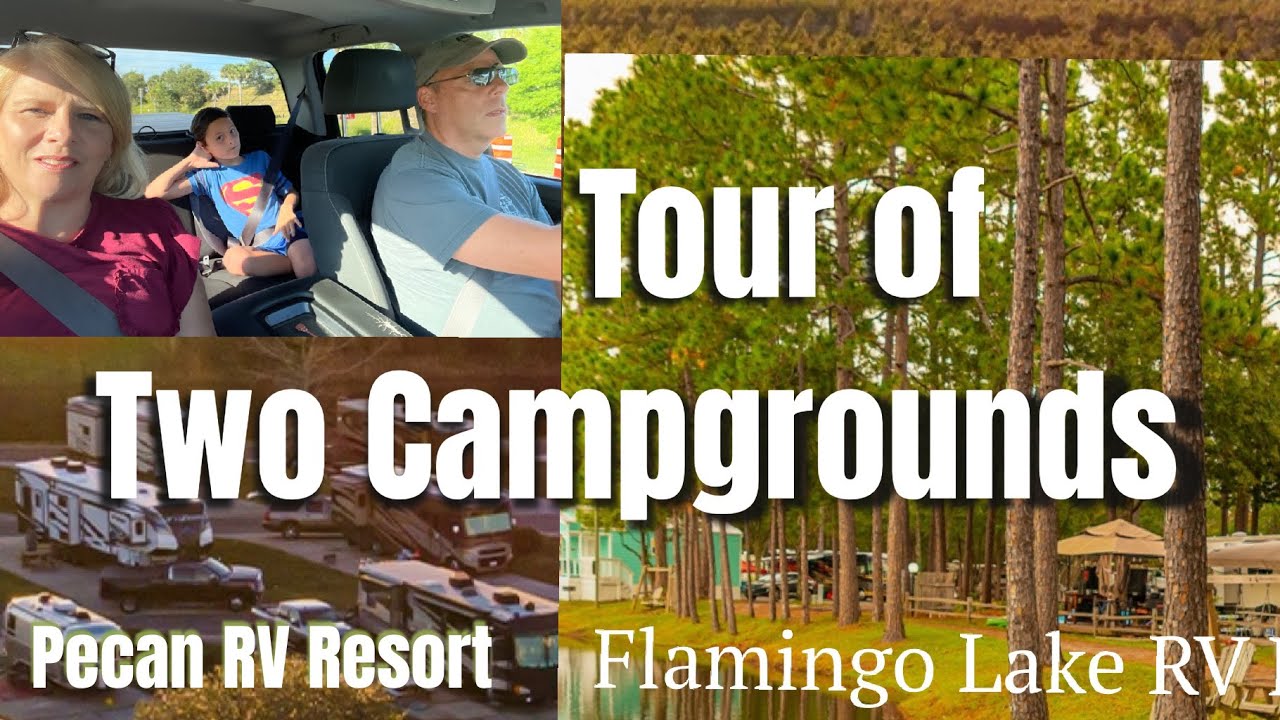 Tour of Pecan & Flamingo RV Resort Jacksonville, Florida | Which one did we choose?