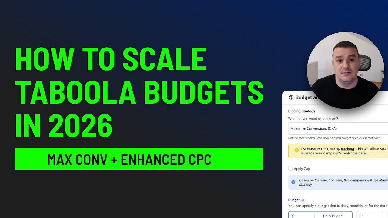 Как масштабировать бюджеты Taboola в 2026 году (максимальное количество конверсий и улучшенная це...