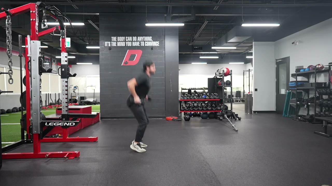 DB Loaded Repeat Squat Jumps