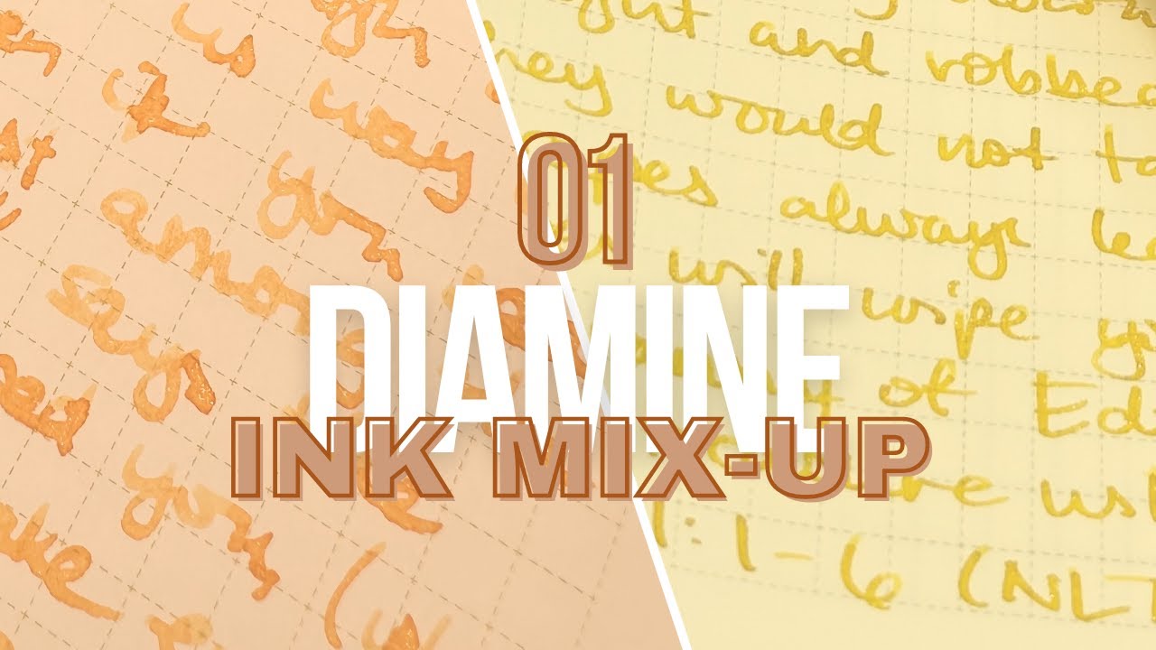 #30inks30days June 2024 | Day 1: Two Inks &mdash; Diamine Fortunes Gold & Bucks Fizz