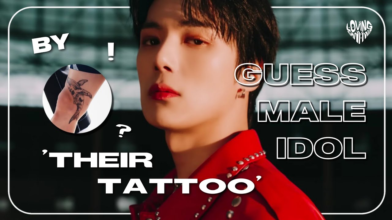 GUESS THE MALE IDOL BY THEIR TATTOO! #1 | KPOP BOYGROUP GAMES
