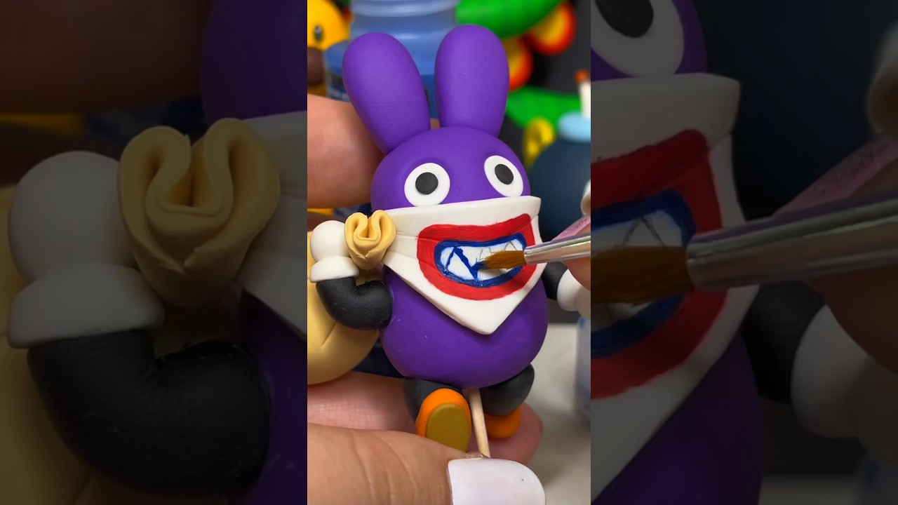 Nabbit from Super Mario with Polymer Clay #supermario #clay
