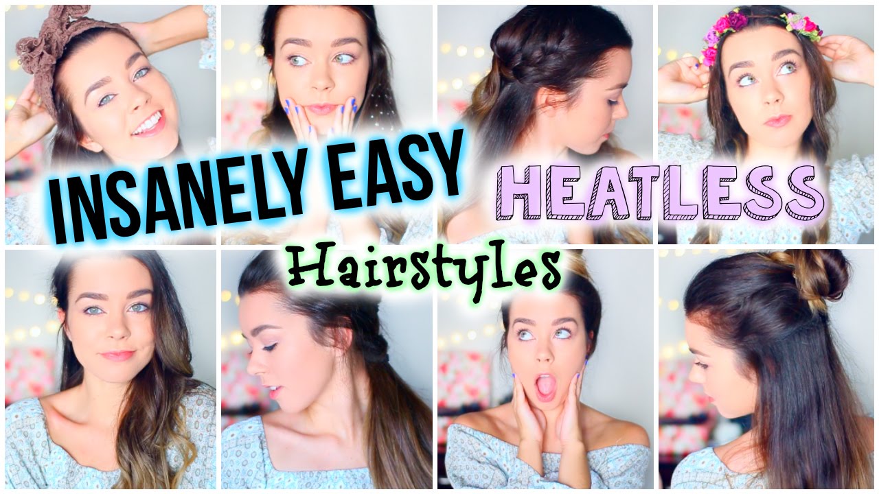 Easy Heatless Hairstyles for School!