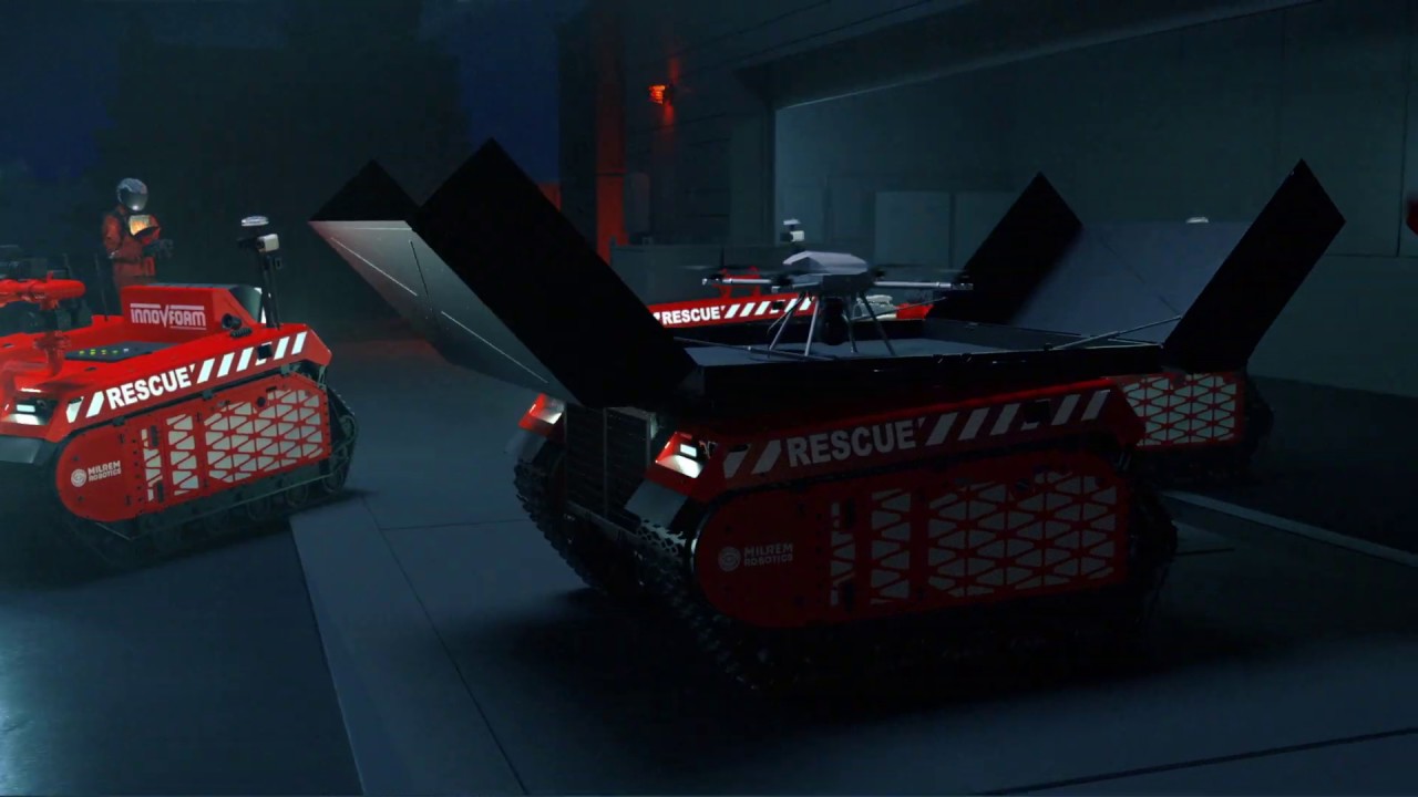 Milrem Robotics and InnoVfoam develop robotic firefighters