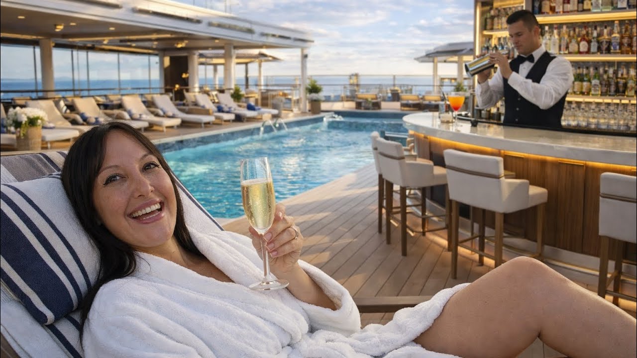ASÍ ES LA ZONA VIP SANCTUARY DEL CRUCERO STAR PRINCESS  ¿VALE LA PENA PAGAR MÁS? 🛳️