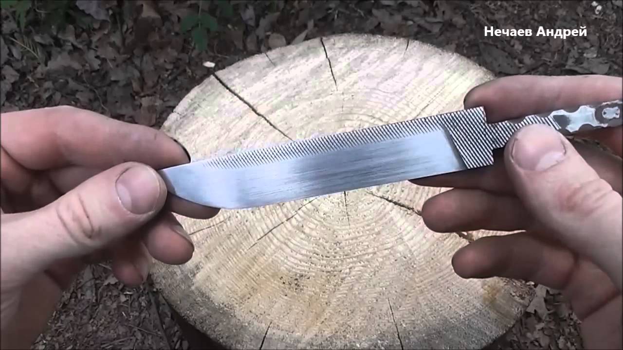 Нож из напильника. Клинок