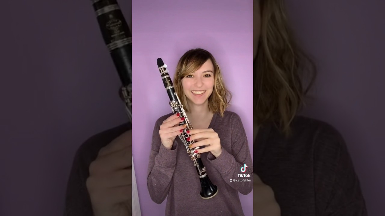 Introducing the E-flat clarinet, the baby of the clarinet family 👶 #clarinet #band #eflatclarinet