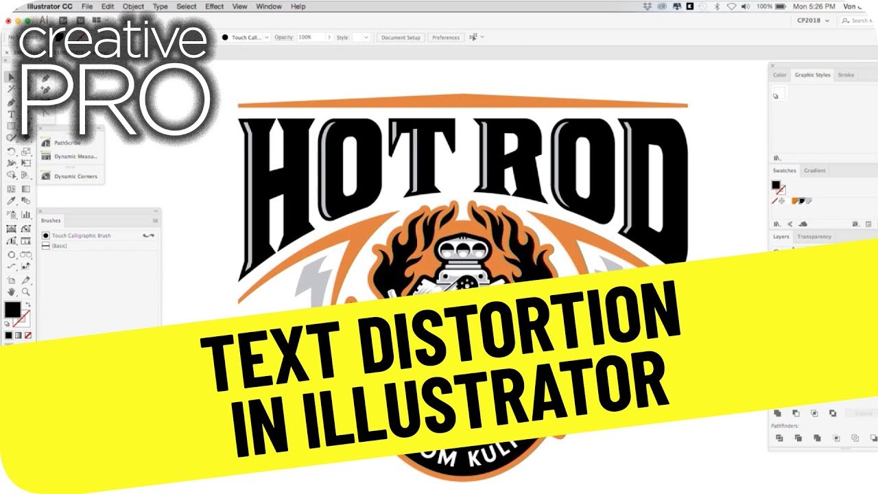 Distort Text in Illustrator ft. Von Glitschka // Three Minutes Max (Video Tutorial)