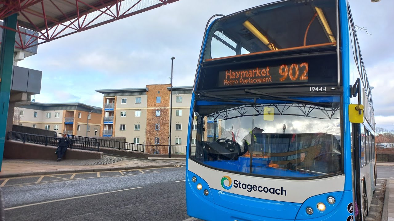 FULL ROUTE VISUAL: Nexus Metro Replacement 902 Newcastle Haymarket-Regent Centre 19444/NK58 FNJ