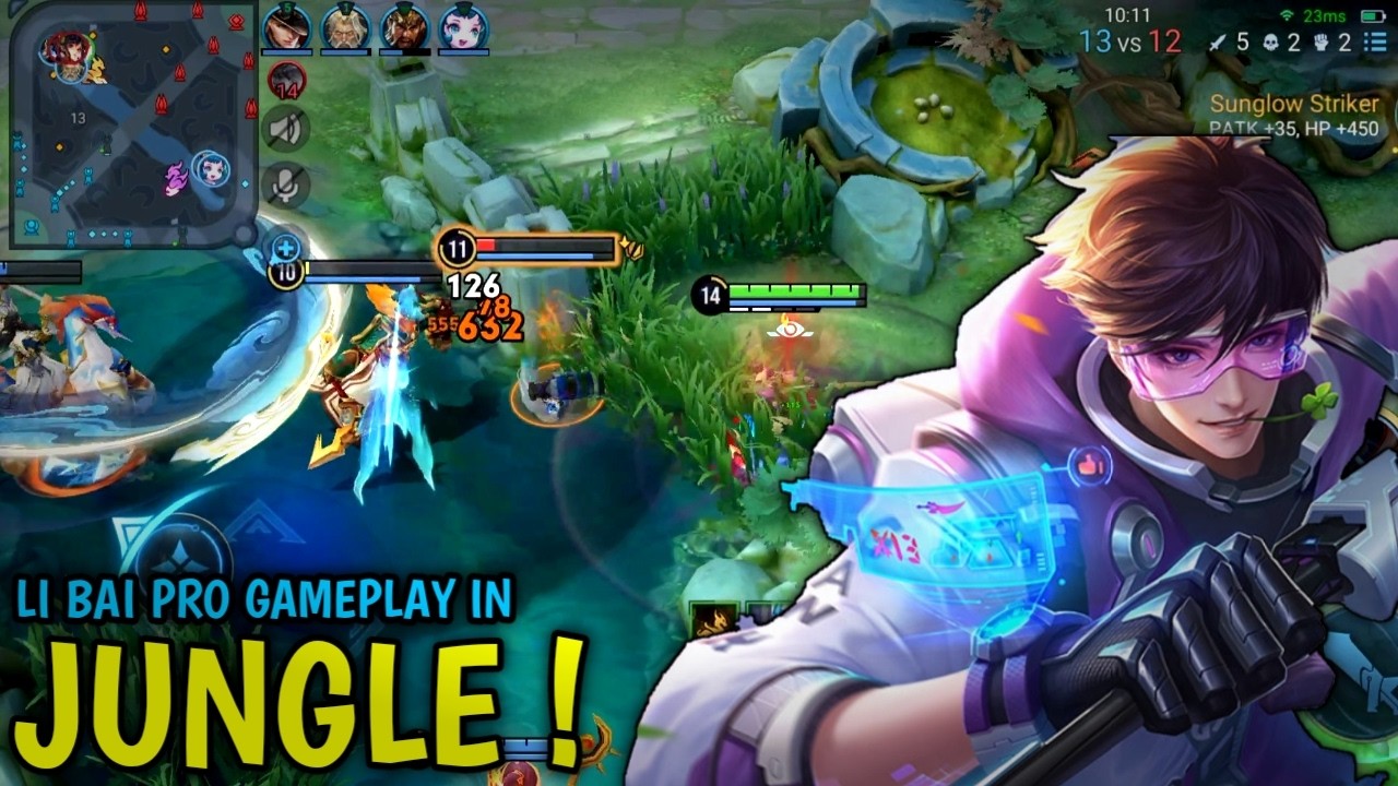 Honor Of Kings : Li Bai Pro & Aggressive Gameplay | Jungle Build Li Bai - HOK