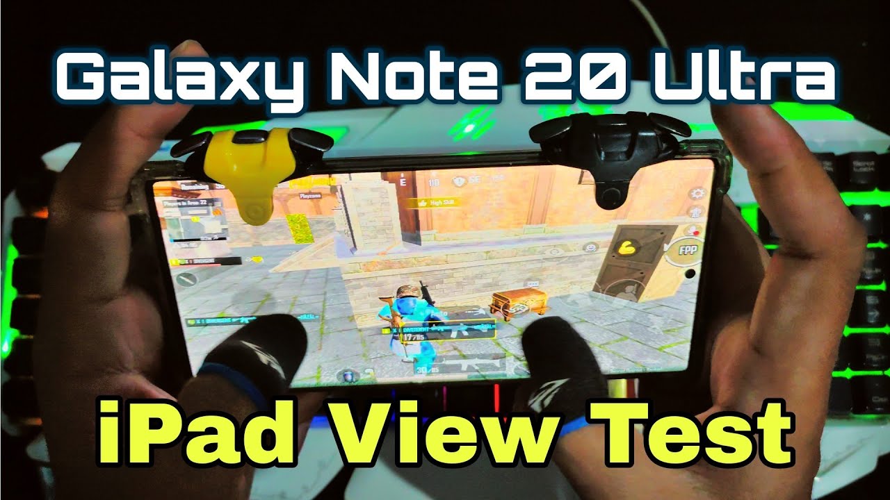 Samsung Galaxy Note 20 Ultra PUBG iPad View Test 🔥 | Ultra-Wide Gaming Experience! 🎮🚀