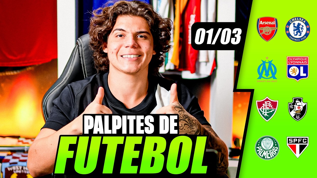 PALPITES DE FUTEBOL PARA HOJE 01/03/2026 – BILHETE PRONTO DO IMPERADOR | APOSTAS ESPORTIVAS