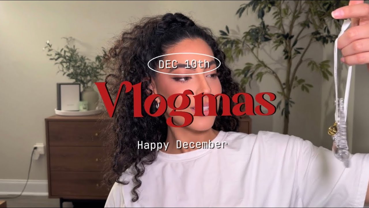 Десятый день Vlogmas | Волшебные украшения + Превращение себя в фотографии, сделанные с помощью ИИ