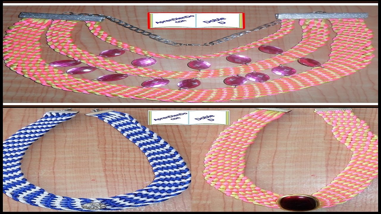 COLLAR CON TRENZADO DIAGONAL