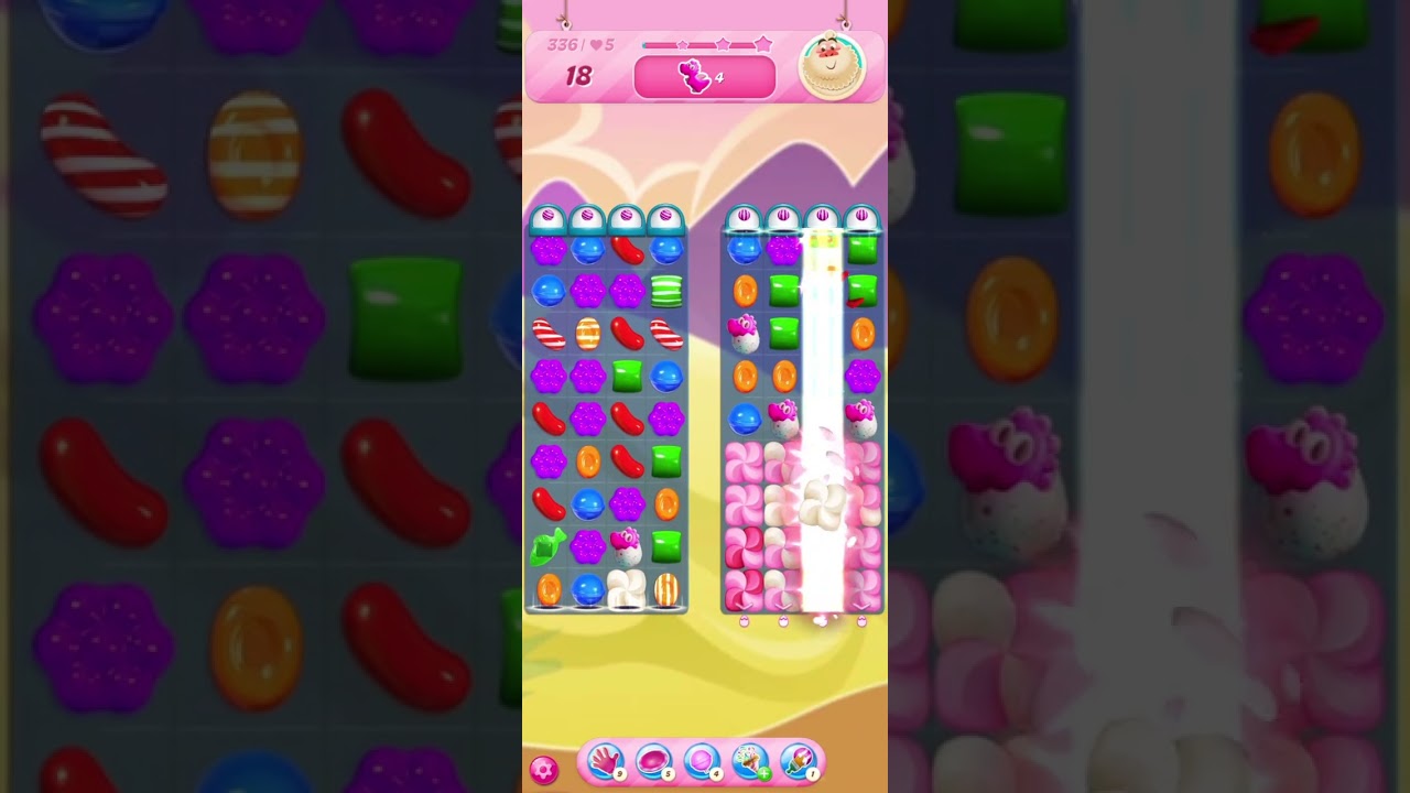 Kid game. Candy crush saga level 331~340