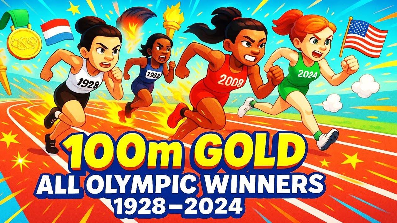 “100m Olympic Queens | From 1928 to 2024 | Fastest Women in History Breaking Records”