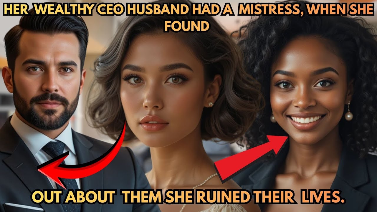 Her Wealthy CEO Husband Had a Mistress, When She Found Out About Them She Ruined Their Lives.