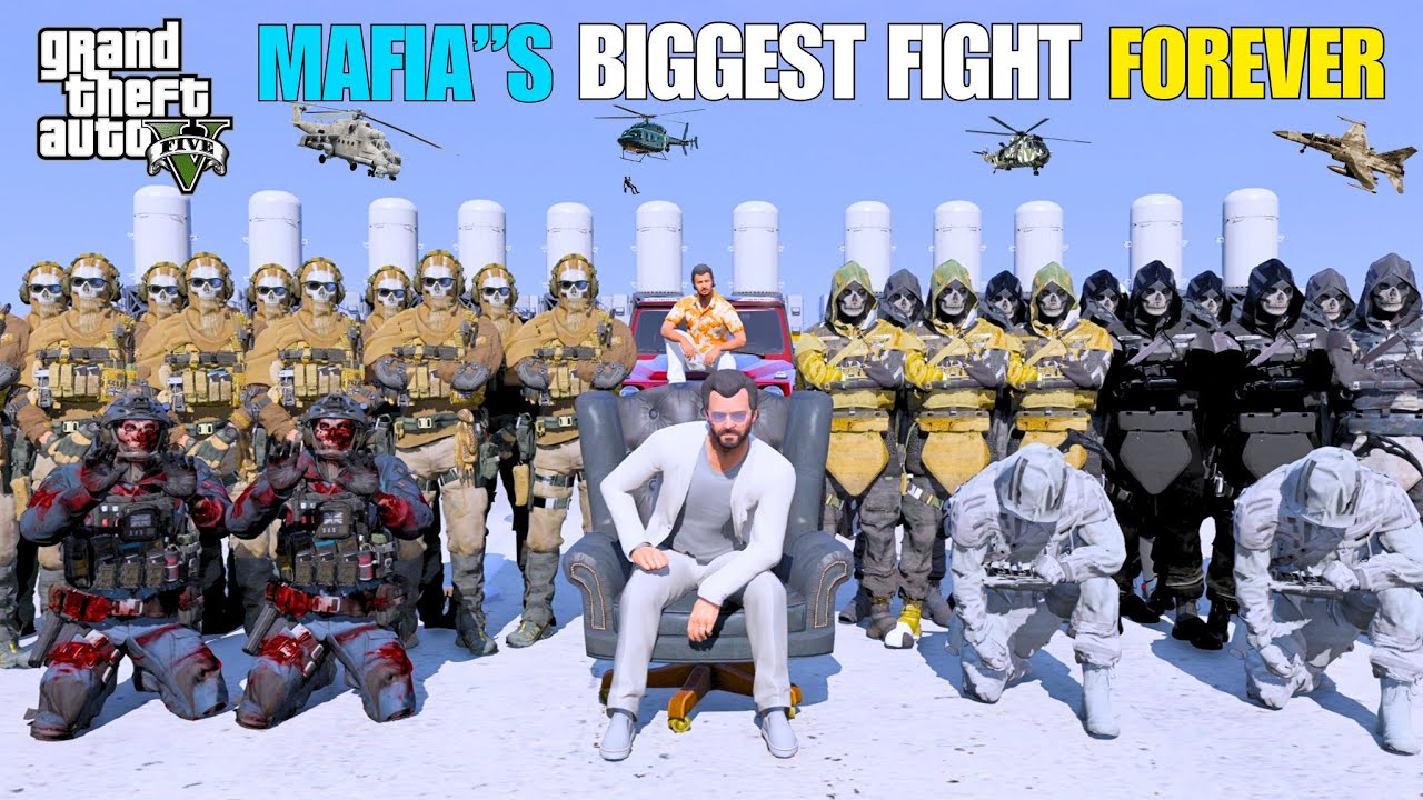 MAFIA'S BIGGEST FIGHT FOR EVER ! GTA5 CINEMATIC GAMEPLAY @Tecnogamerz