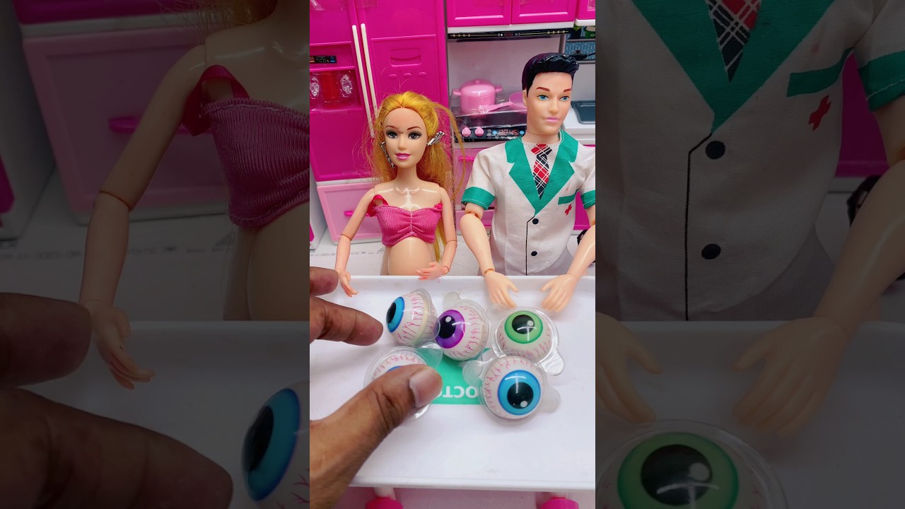 Satisfying With Unboxing Barbie Dolls Set Toys, ASMR Video #asmrvideo