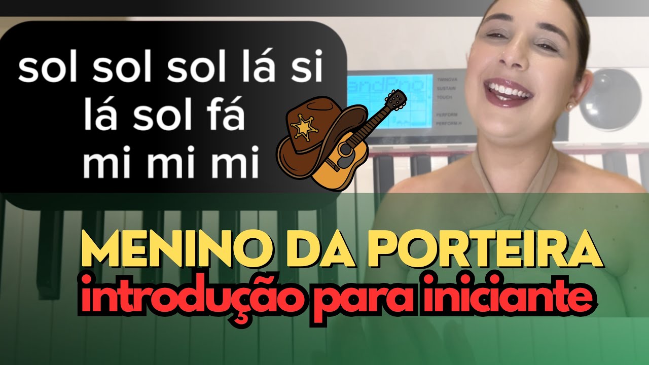 Menino da Porteira no Piano 🎹 | Introdução SUPER FÁCIL para Iniciantes I PROFESSORA ENSINA