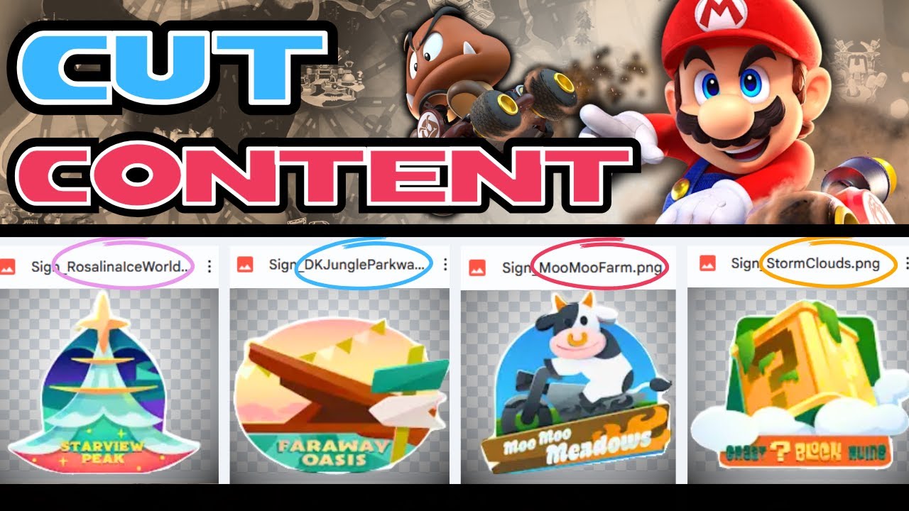 Этот вырезанный контент НЕ предназначался для показа в Mario Kart World.