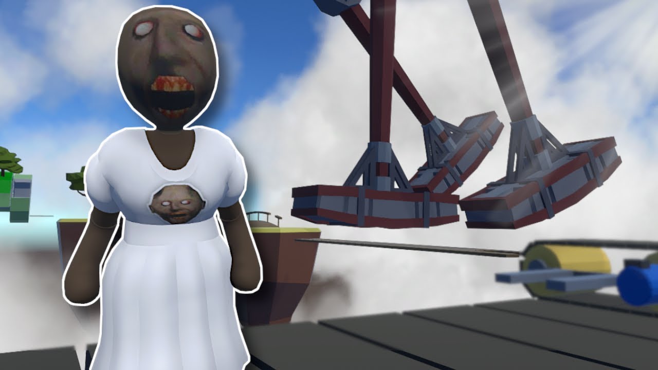 GRANNY TACKLES CRAZY DEATH RUN! - Human Fall Flat Gameplay