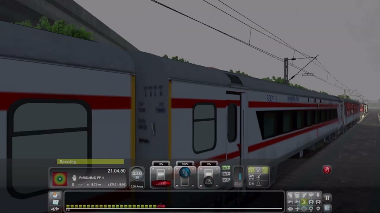 Himsagar Express Hazrat Nizamuddin to Mathura | India Train Simulator 🚆