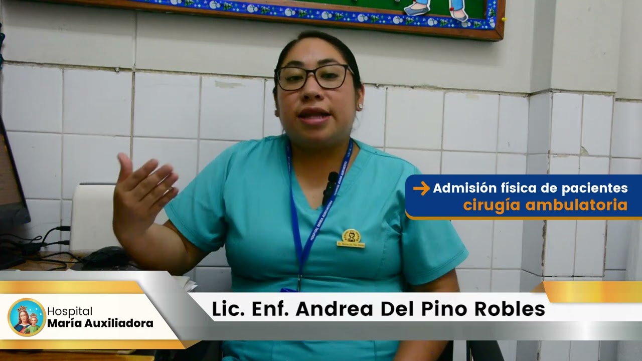 Protocolo de recepción y admisión física para hospitalización de pacientes y cirugías ambulatorias