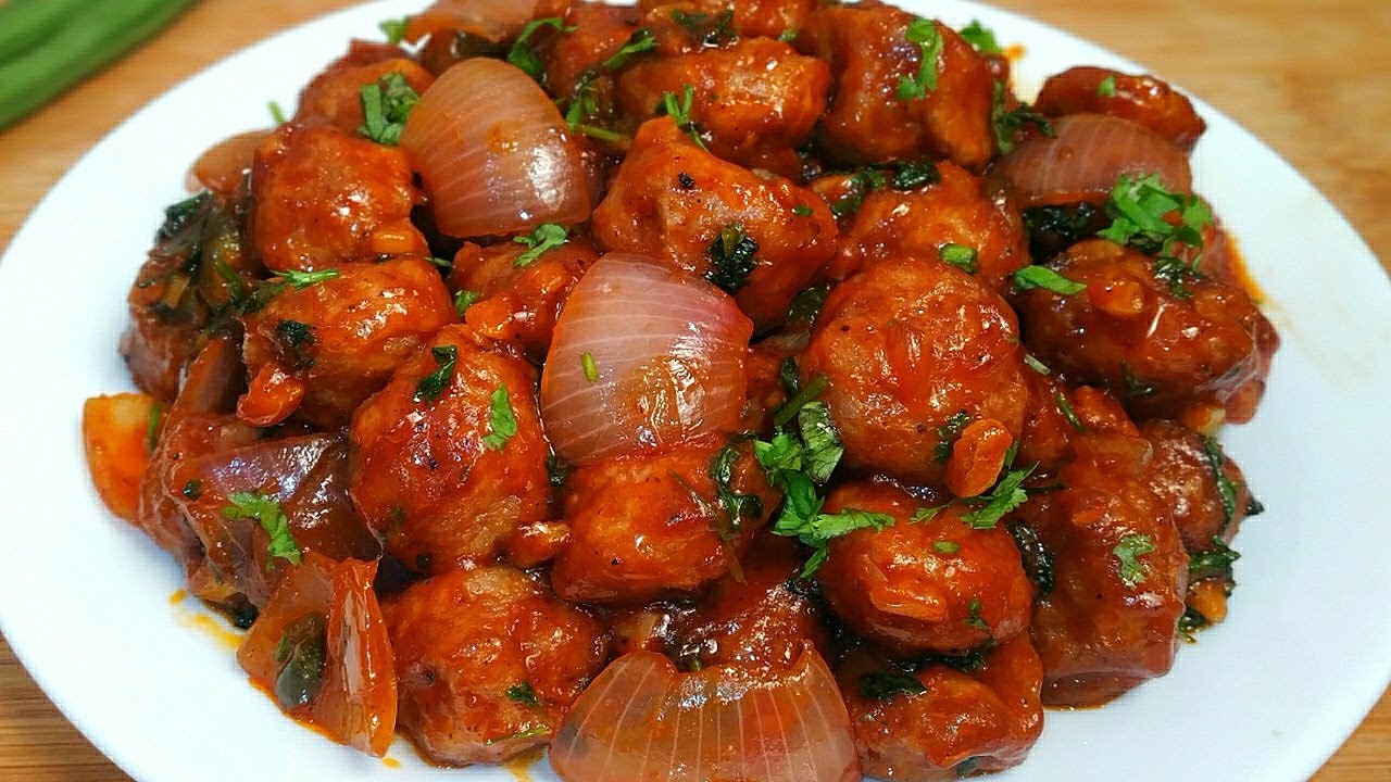 மட்டன் சுவையை மிஞ்சும் மீல்மேக்கர் மஞ்சூரியன் இப்டி செய்ங்க அடிக்கடி செய்வீங்க/MEAL MAKER MANCHURIAN