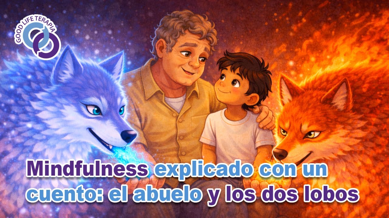 Mindfulness explicado con un cuento: el abuelo y los dos lobos 
