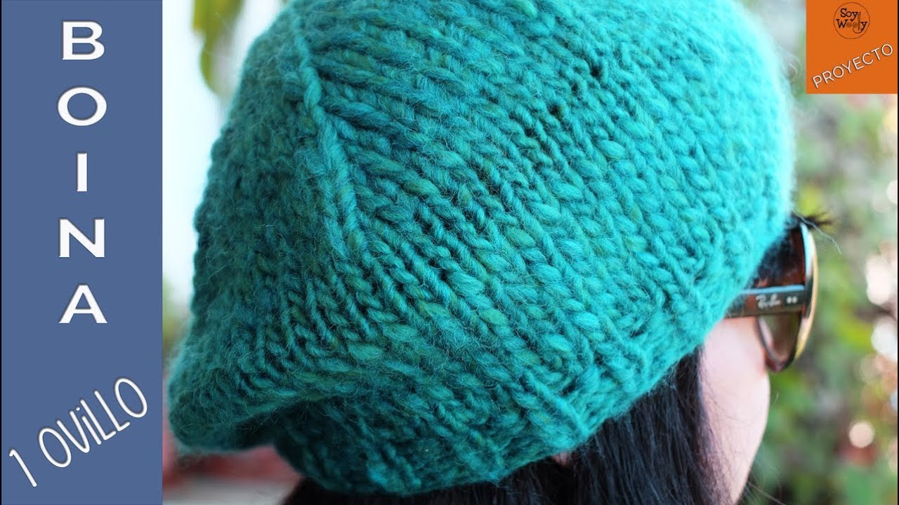Boina Francesa fácil en tejida en dos agujas y con 1 ovillo- Soy Woolly