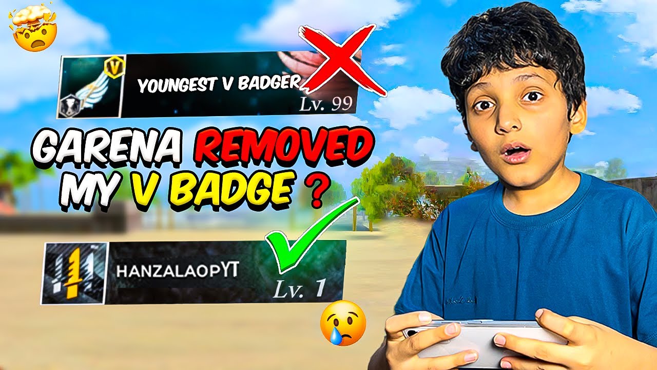 Garena Removed My V Badge❓While Playing Game 🥲