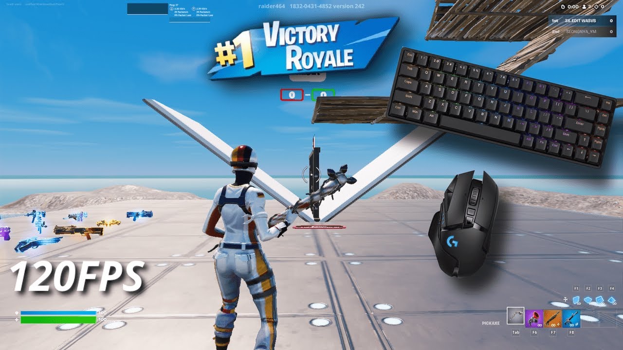 ATK68 keyboard ASMR 🤩 1v1🏆 Satisfying Keyboard & Mouse Sounds Fortnite 120 FPS 4K