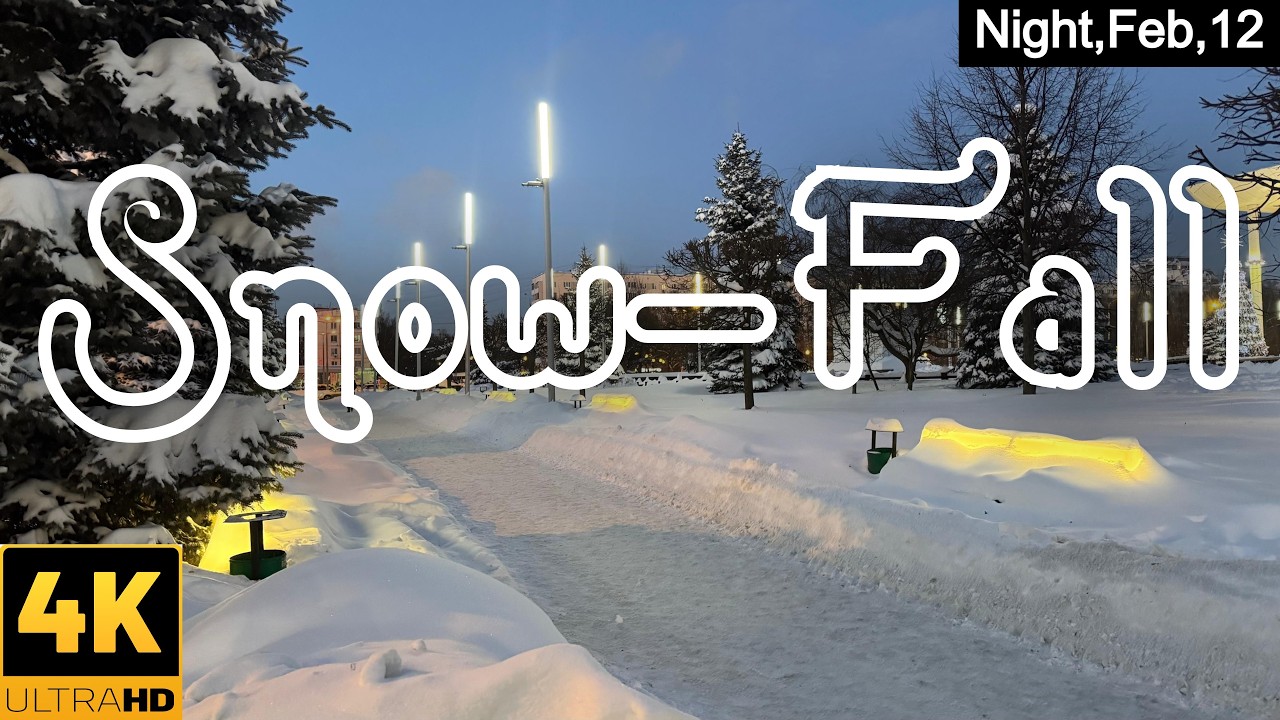 Non-Stop LIVE #snowfall from Moscow The Capital of Russia in 4K