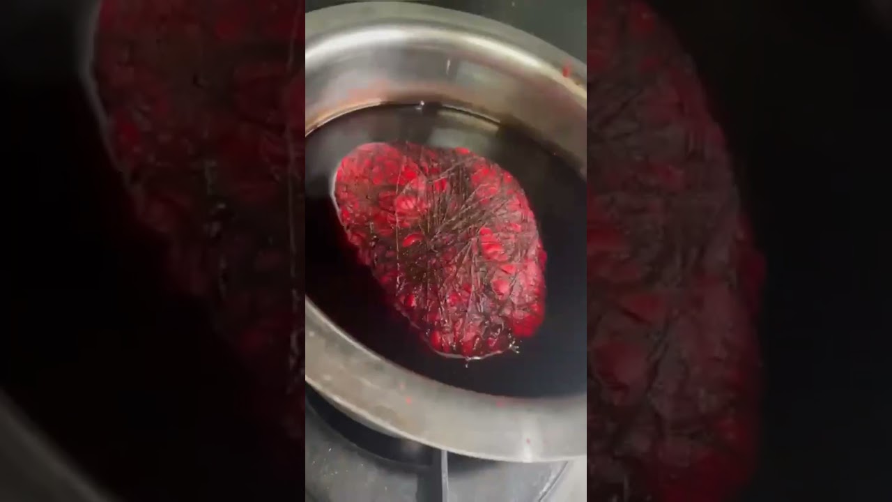 Tie & Dye Marble effect red colour table cloth