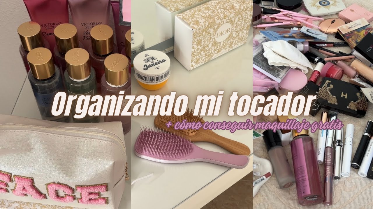 Organizando mi tocador + c&oacute;mo conseguir maquillaje gratis // VANITY TOUR 💗