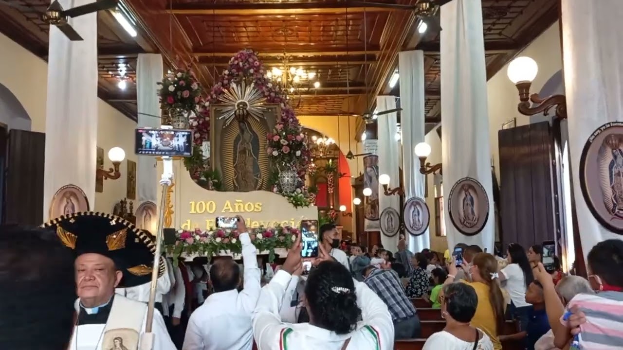 Salida de la magna procesión de nuestra señora de Guadalupe chinandega 2022