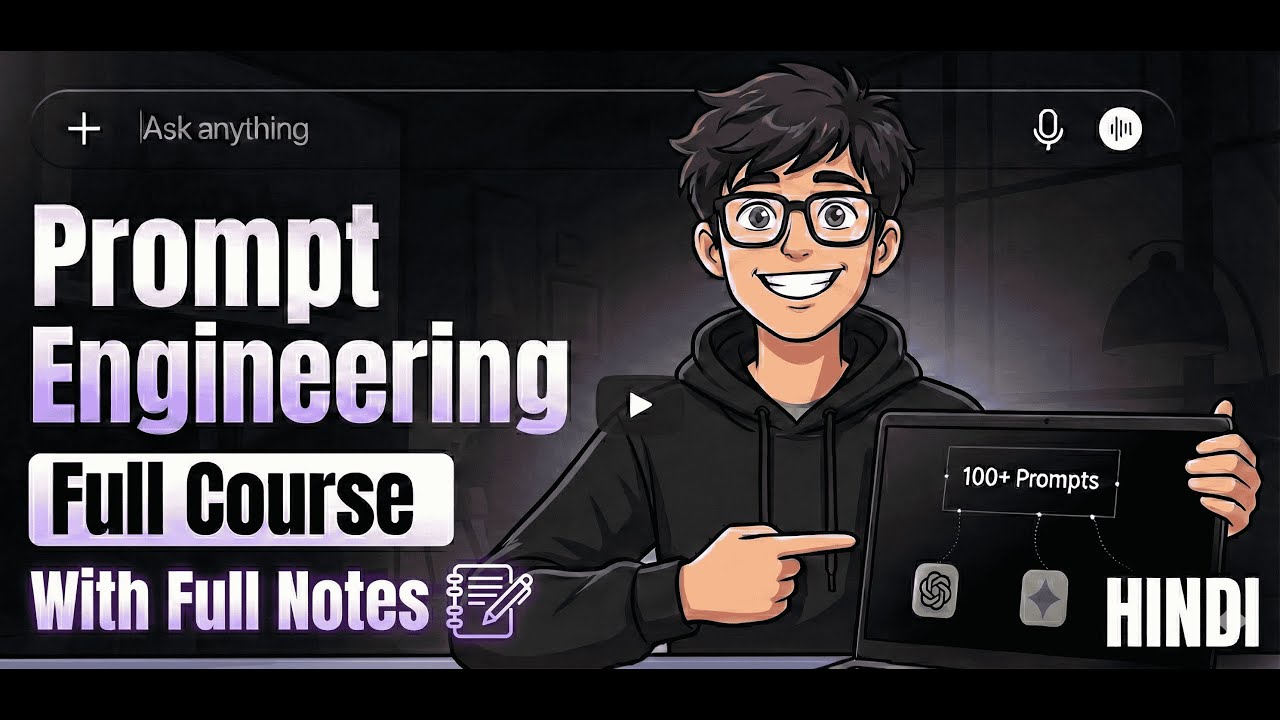 Master Prompt Engineering in 30 Minutes With Notes : From Basics to Building AI Agents🚀| HalChal Tej