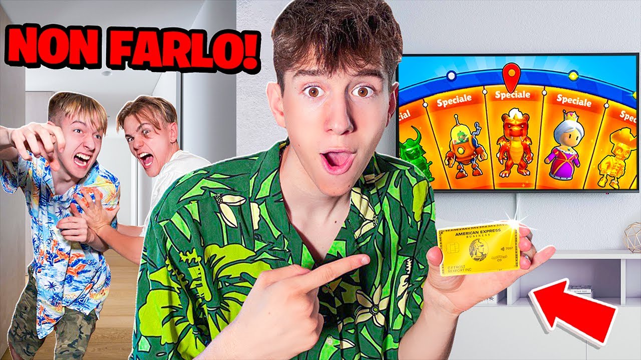 TROVO tutte le SKIN SPECIALI con la CARTA del MIO AMICO su STUMBLE guys! 😱