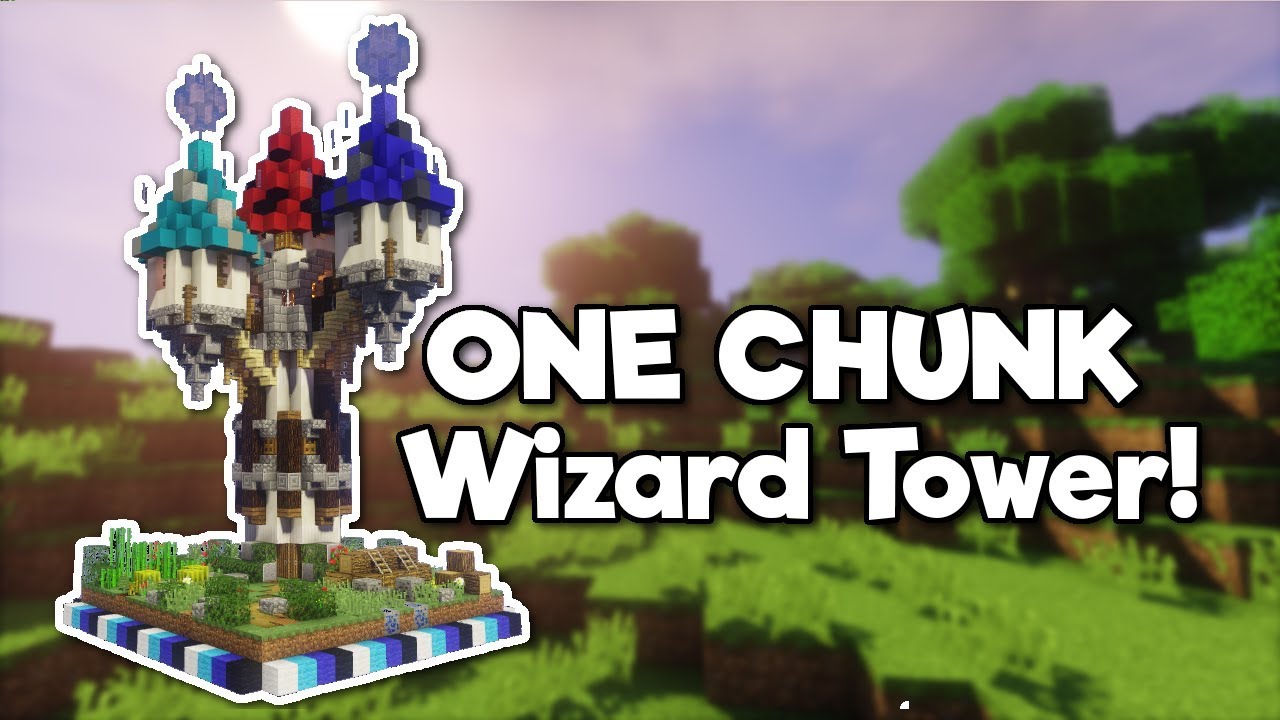 Minecraft: Wizard Tower in ONE CHUNK! [Tutorial]
