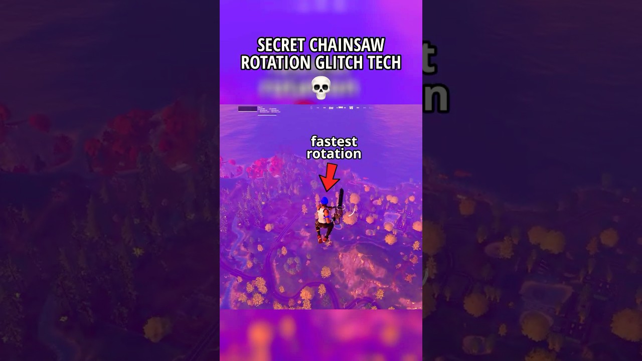 SECRET FLYING CHAINSAW ROTATION GLITCH TECH IN FORTNITEMARES... 💀 #fortnite #shorts #gaming