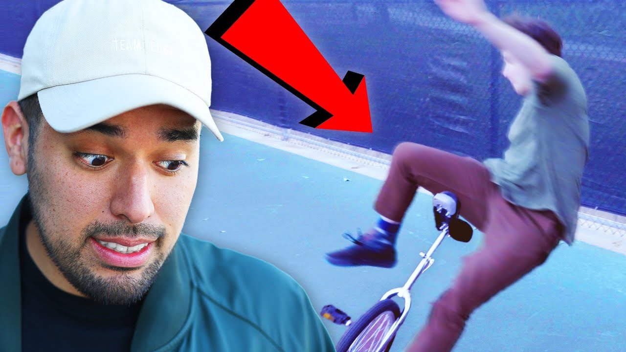 HE FLEW OFF A UNICYCLE!!