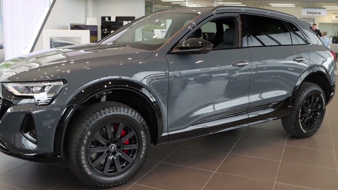 2024 Audi q8 e-tron Dakar edition in Magnetic grey| Exterior review|