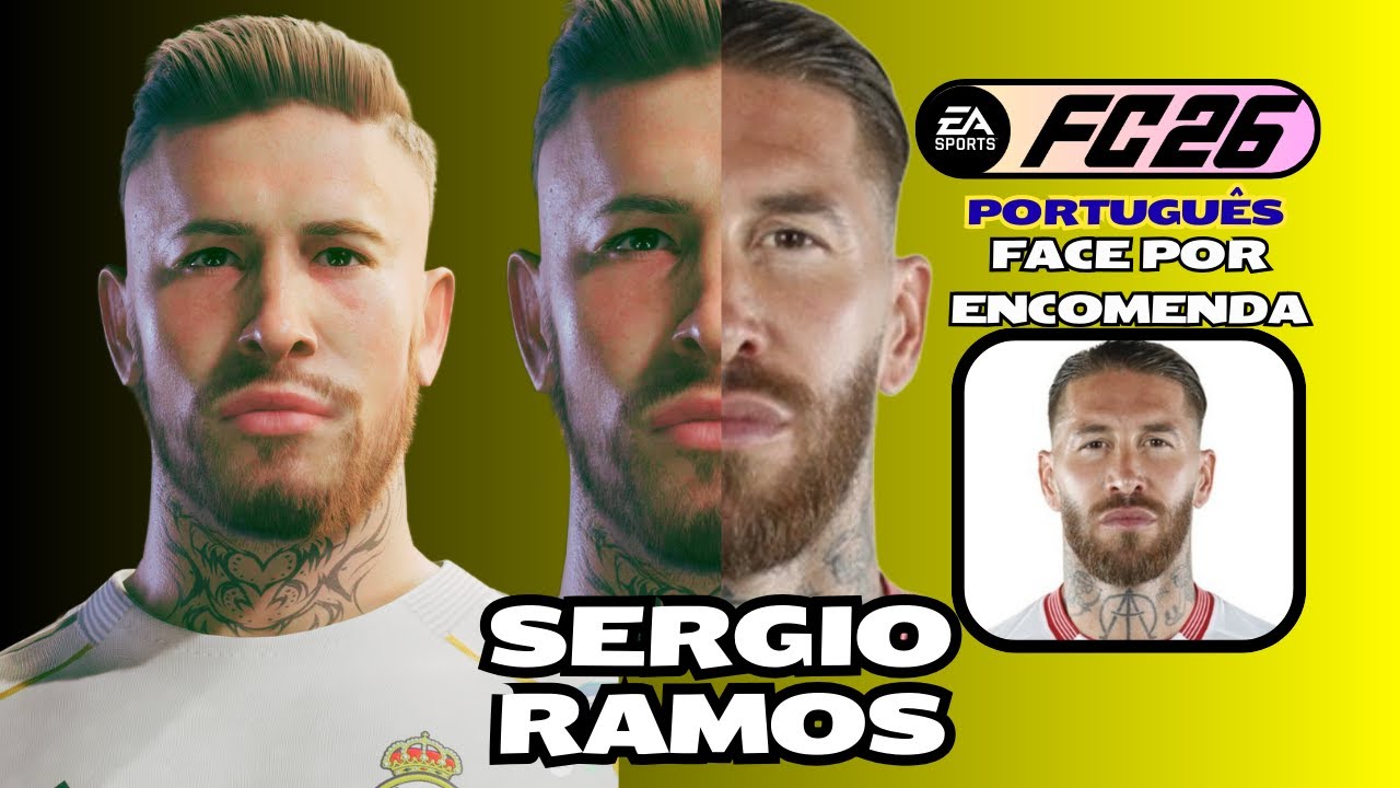 EaFc26 | TUTORIAL FACE SERGIO RAMOS PRO CLUBS/CARREIRA