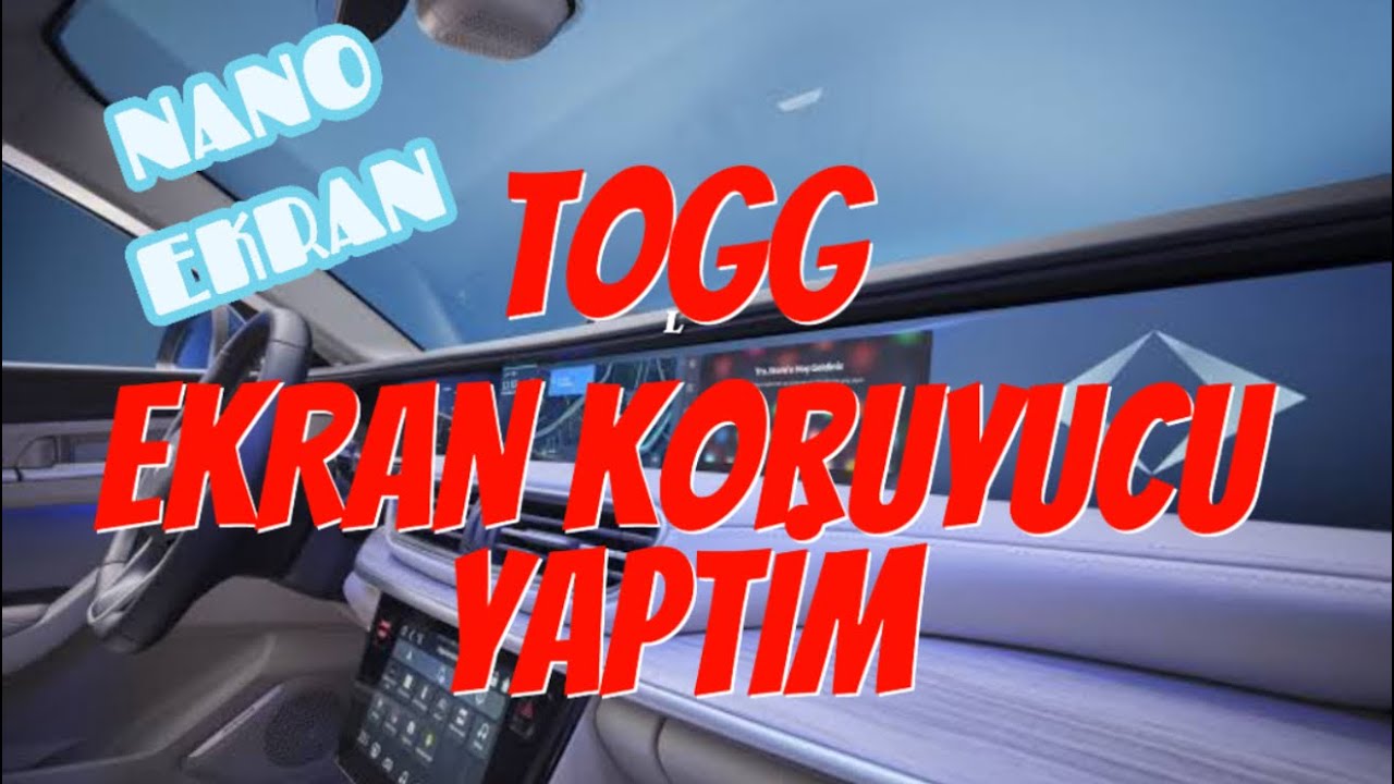 #TOGG NANO EKRAN KORUYUCU FOLYO YAPTIM 🎉🔋🚗