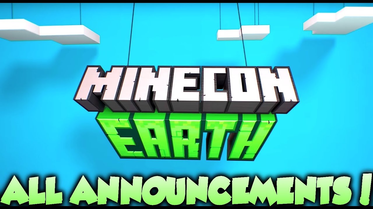 ALL MINECON EARTH 2018 ANNOUNCEMENTS!!