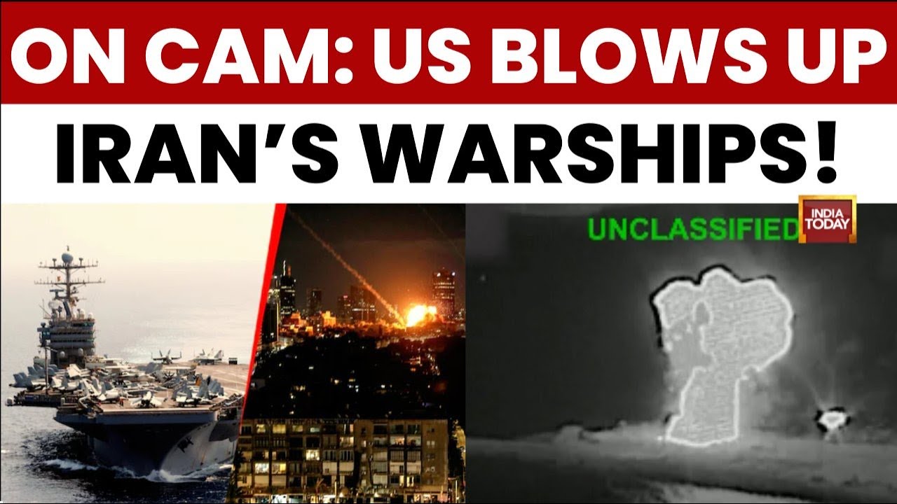 Iran US War News: US Destroys 11 Iranian Warships in Gulf of Oman, Releases Rare Strike Footage