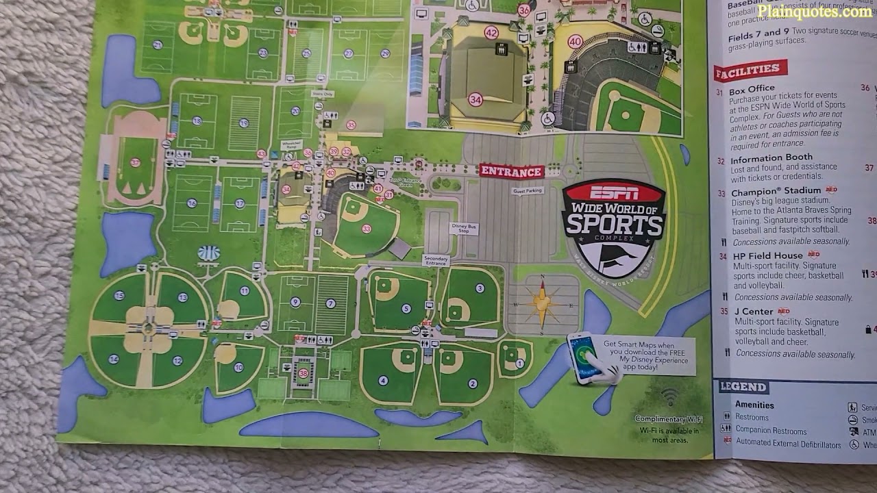 ESPN Wide World Of SPORTS Complex Park Map
