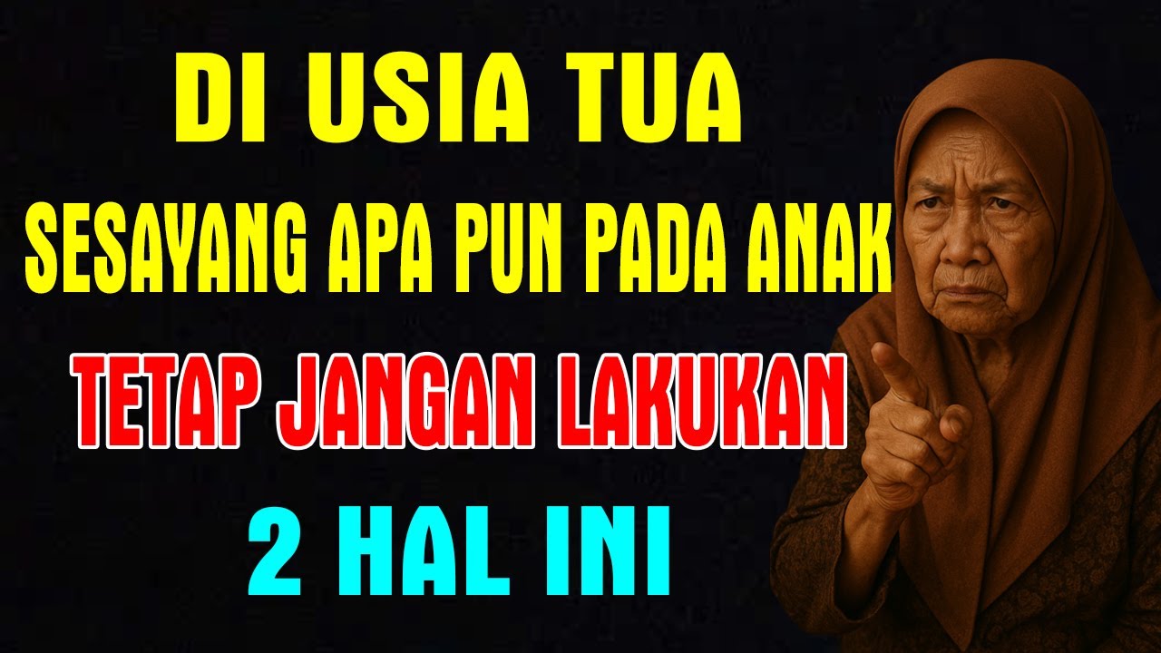 Saat Tua, Sekuat Apapun Mencintai Anak, Dilarang Melakukan 2 Hal Ini | FYB