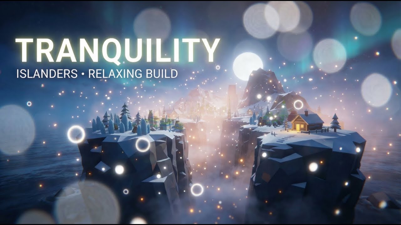 Winter Night. No Stress. Just Build | Fall asleep | Satisfying sounds |  Simulation Video Game